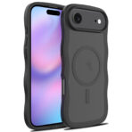 Wave Frosted Black Phone Case for iPhone 17