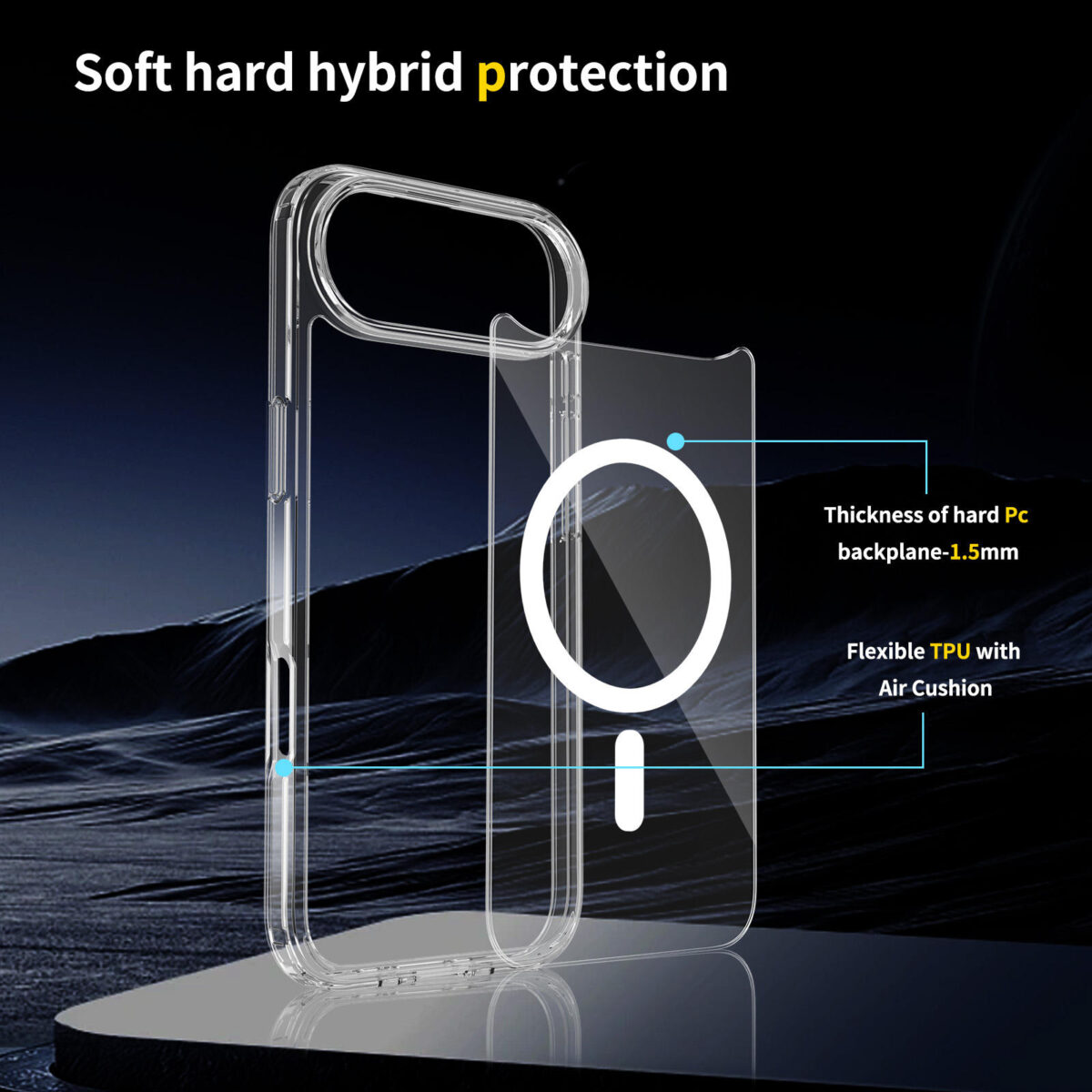 Crystal Clear Transparent Case for Apple iPhone 17 - Image 5