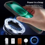 Wave Frosted Black Phone Case for iPhone 16 Plus - Image 4