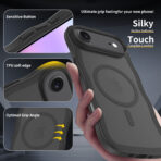 Wave Frosted Black Phone Case for iPhone 17 - Image 5