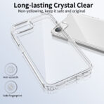 Crystal Clear Transparent Case for Apple iPhone 16e - Image 4