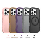 Wave Frosted Black Phone Case for iPhone 16 Pro - Image 2