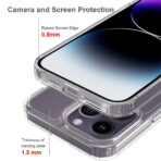 Crystal Clear Transparent Case for Apple iPhone 15 Pro - Image 3