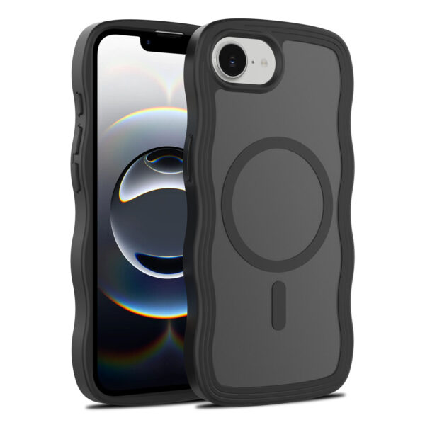 Wave Frosted Black Phone Case for iPhone 16e