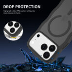 Wave Frosted Black Phone Case for iPhone 17 Pro Max - Image 4