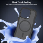 Wave Frosted Black Phone Case for iPhone 16 Pro - Image 6